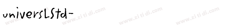 universLStd字体转换