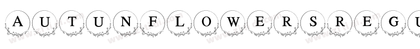 AutunFlowersRegular字体转换 AutunFlowersRegular字体转换
