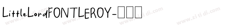 LittleLordFONTLEROY字体转换