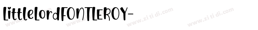 LittleLordFONTLEROY字体转换