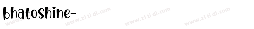 bhatoshine字体转换