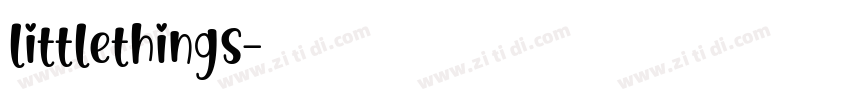 littlethings字体转换