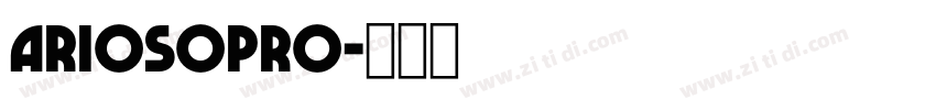 AriosoPro字体转换