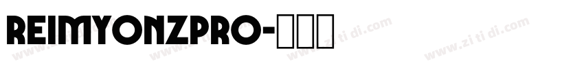 ReimYonzPro字体转换