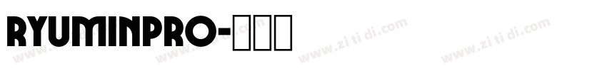RyuminPro字体转换