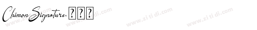 ChimonSignature字体转换