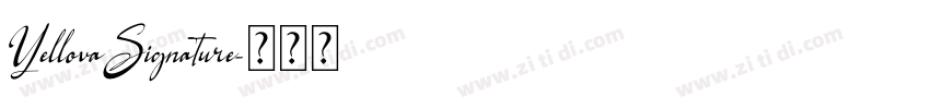 YellovaSignature字体转换
