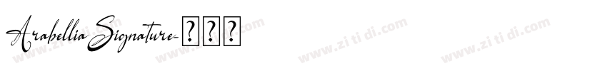 ArabelliaSignature字体转换