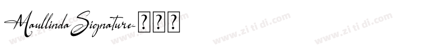 MaullindaSignature字体转换