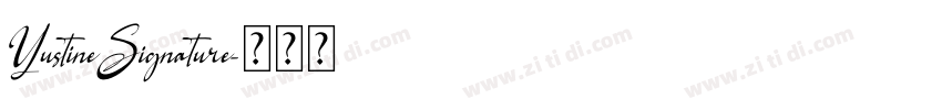 YustineSignature字体转换