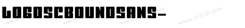 logoSCboundsans字体转换