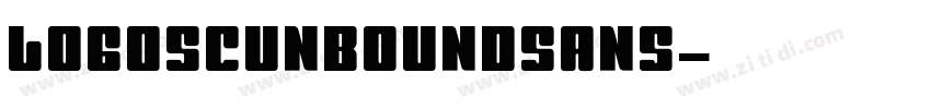 logoSCunboundsans字体转换