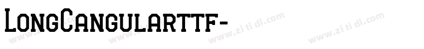LongCangularttf字体转换