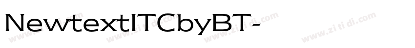 NewtextITCbyBT字体转换