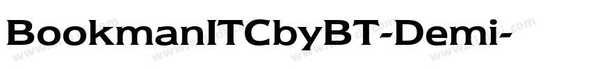 BookmanITCbyBT-Demi字体转换