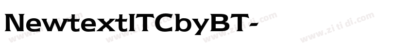 NewtextITCbyBT字体转换