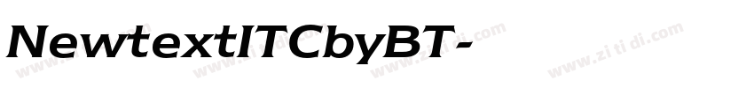 NewtextITCbyBT字体转换