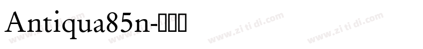 Antiqua85n字体转换