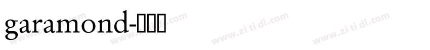 garamond字体转换