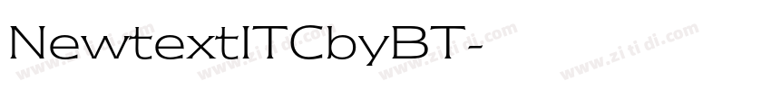 NewtextITCbyBT字体转换