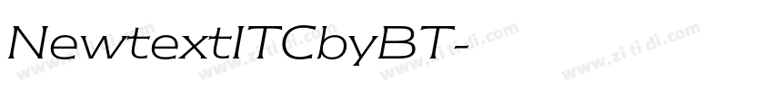 NewtextITCbyBT字体转换