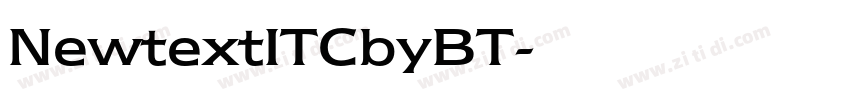NewtextITCbyBT字体转换