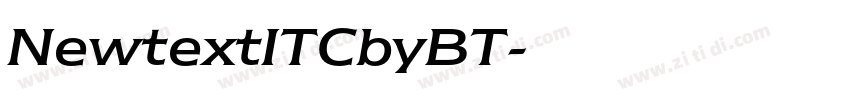 NewtextITCbyBT字体转换