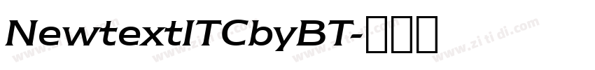 NewtextITCbyBT字体转换
