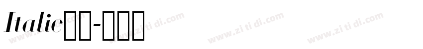 Italic字體字体转换 Italic字體字体转换