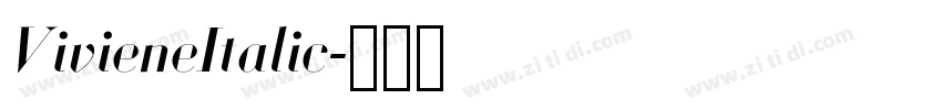 VivieneItalic字体转换