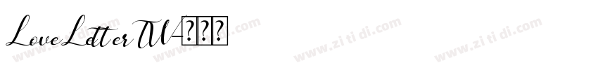 LoveLetterTW字体转换