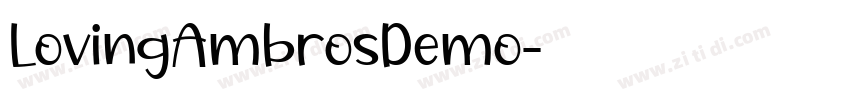 LovingAmbrosDemo字体转换
