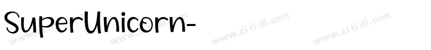 SuperUnicorn字体转换