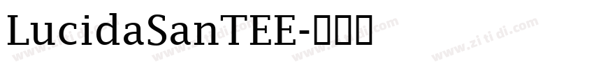 LucidaSanTEE字体转换