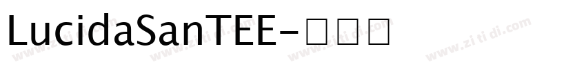 LucidaSanTEE字体转换
