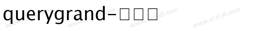 querygrand字体转换