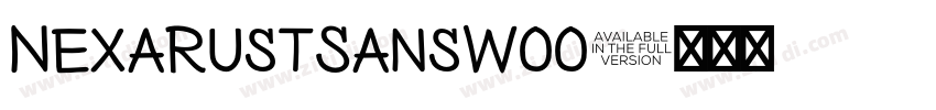 NexaRustSansW00字体转换