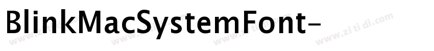 BlinkMacSystemFont字体转换