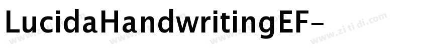 LucidaHandwritingEF字体转换