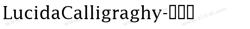LucidaCalligraghy字体转换