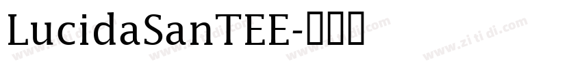 LucidaSanTEE字体转换