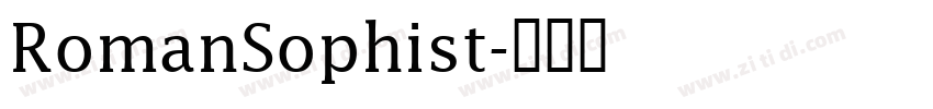 RomanSophist字体转换