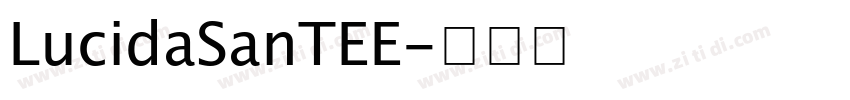 LucidaSanTEE字体转换