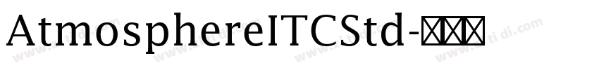 AtmosphereITCStd字体转换