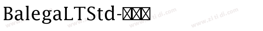 BalegaLTStd字体转换