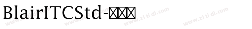 BlairITCStd字体转换