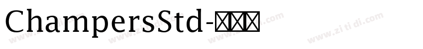 ChampersStd字体转换