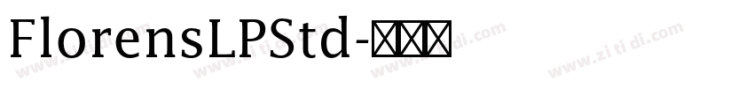 FlorensLPStd字体转换