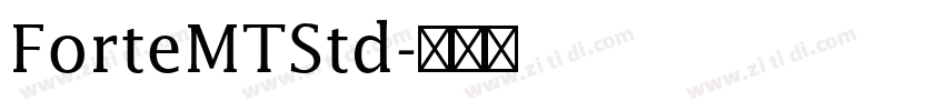 ForteMTStd字体转换