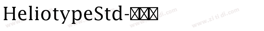 HeliotypeStd字体转换